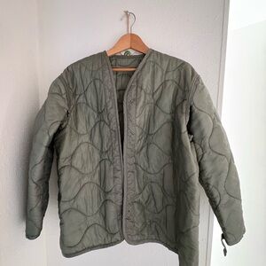 Olive Quilted Jacket